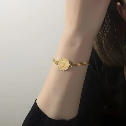 Çeyrekli Noktalı Örgü Modeli Zincir Bileklik